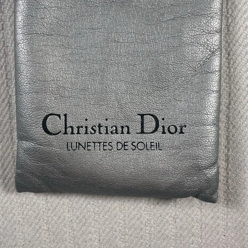 Vintage Christian Dior Sunglasses Case Glasses Case Silver Lunettes De Soleil